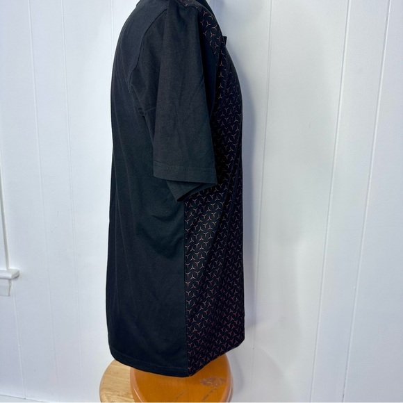 Aquascutum of London Black Geometric Polo Shirt - Picture 8 of 11